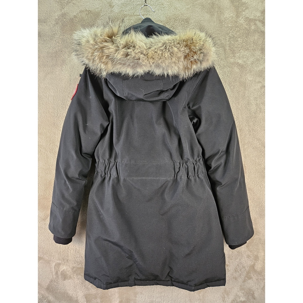 Canada Goose Down Jacket Parka Coyote Fur Hooded Women's Size S - Picture 9 of 10